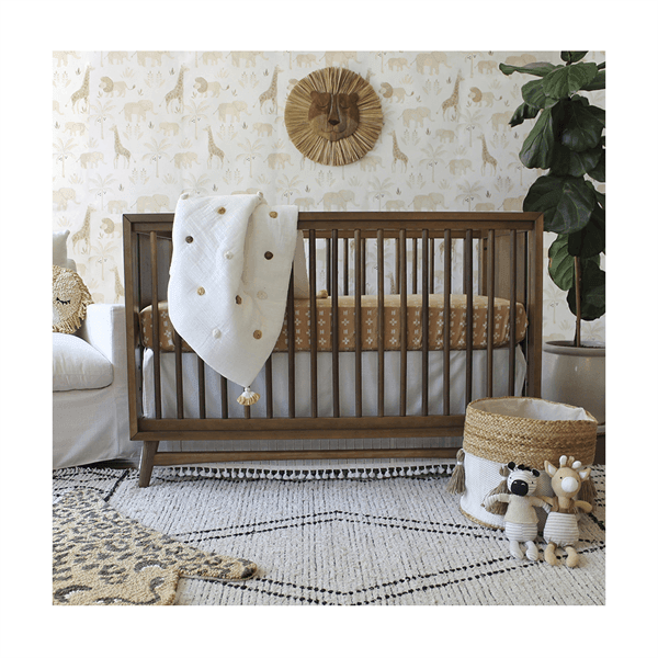 Crane - Crane Pom Pom Quilted Baby Blanket - Kendi