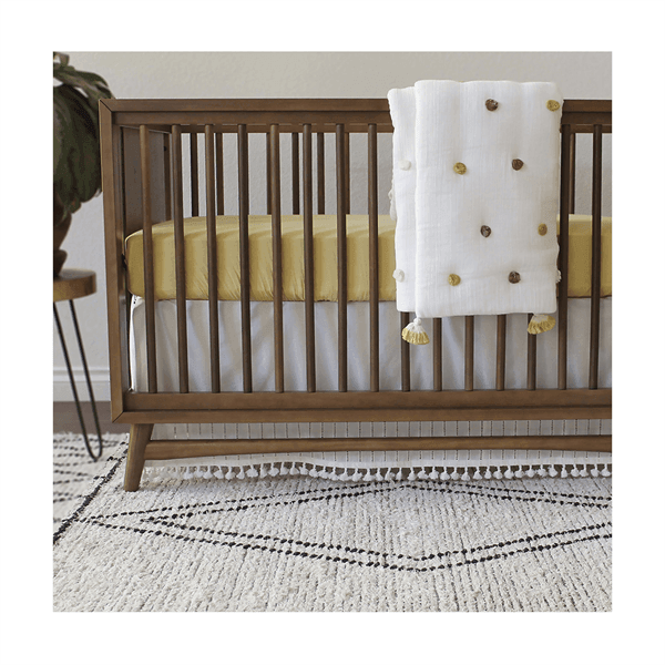 Crane - Crane Pom Pom Quilted Baby Blanket - Kendi