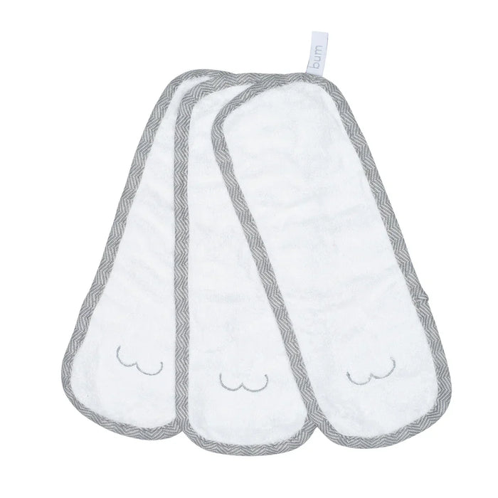 Crane - Juddlies Designs 3-Pack Bamboo Bum Cloths – Ultra-Soft & Absorbent Baby Wipes