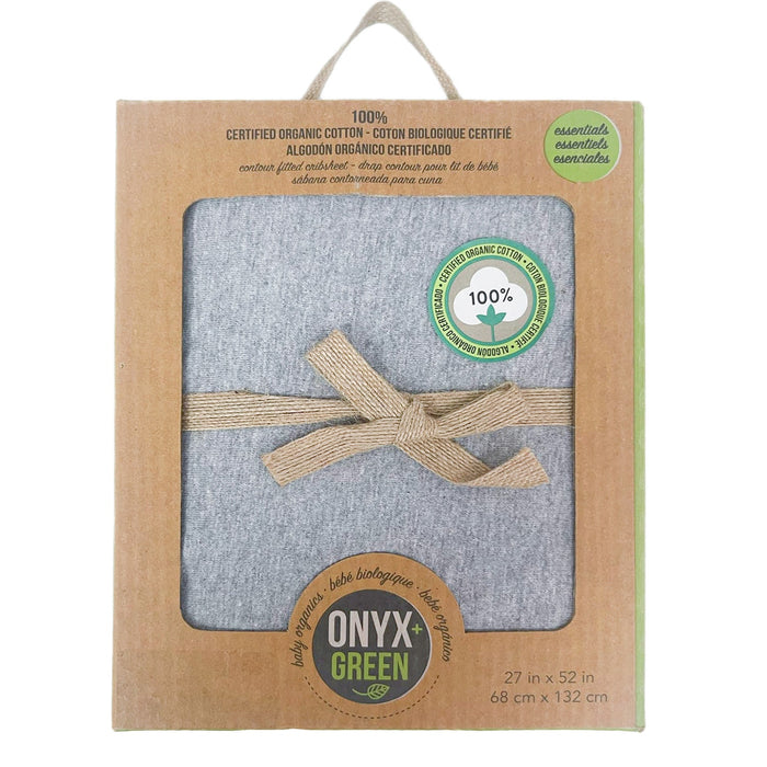 Onyx & Green Organic Baby Crib Sheet