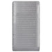 D.O.M. 2-in-1 breathable slumber crib mattress with hexagon patterned grey cover on white background.