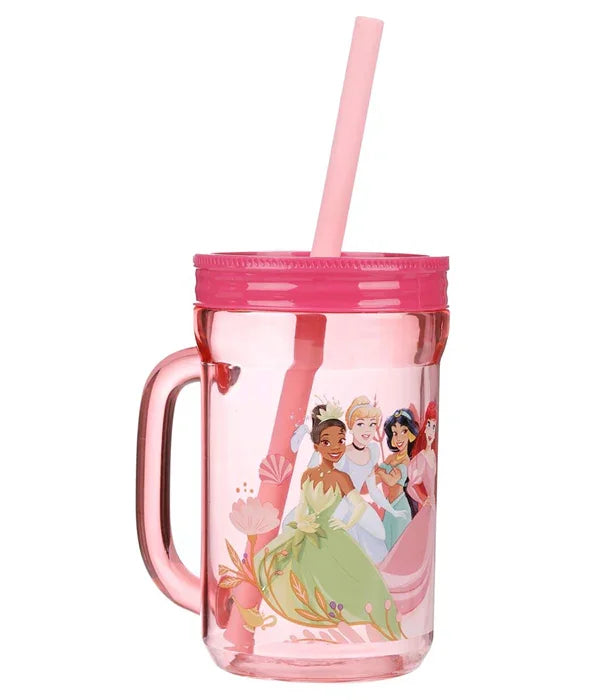Danawares - Danawares Disney Princess Mason Jar Tumbler with Straw & Handle