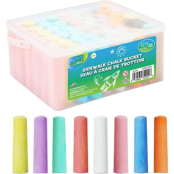 Danawares - Danawares Go Zone Sidewalk Chalk Bucket - 52-Piece