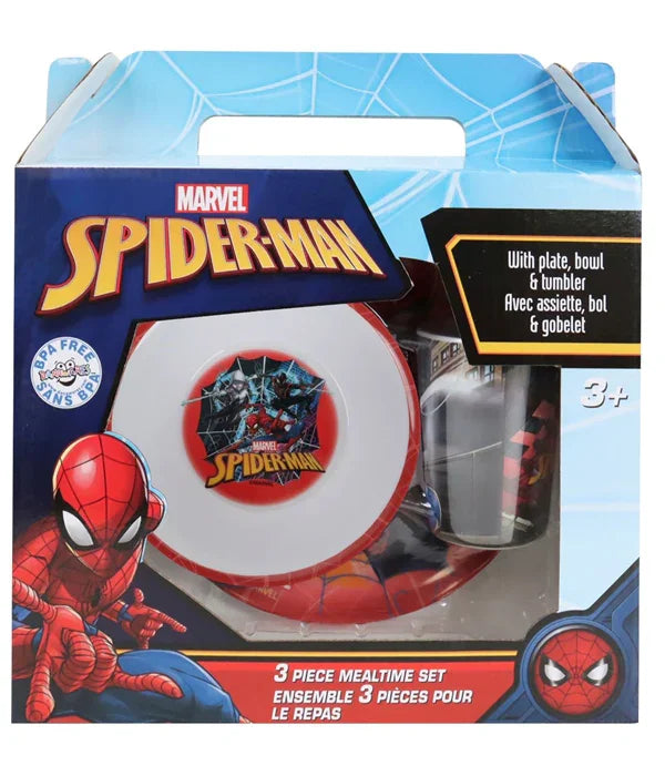 Danawares - Danawares Marvel Spider-Man 3pc Melamine Dinnerware Set