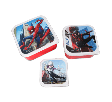 Danawares - Danawares Spiderman Square Lunch Box Set, 3 Units
