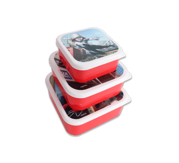 Danawares - Danawares Spiderman Square Lunch Box Set, 3 Units