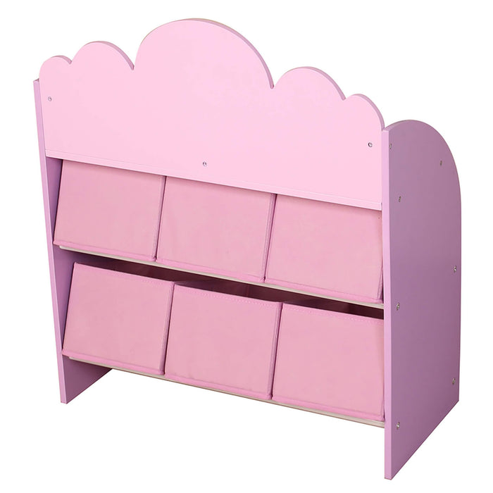 Danawares - Danawares Unicorn Toy Organizer/Bookshelf with 6-Bins