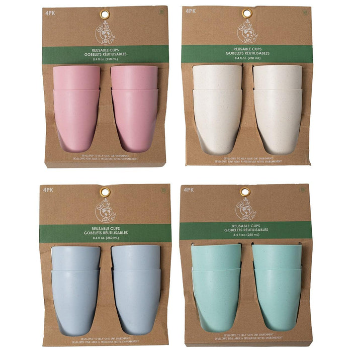 Day in Day Out - Day in Day Out Eco-Friendly Cups - 4 Pack