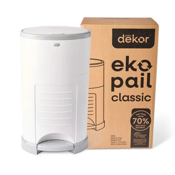 Dékor® - Dekor Eko Classic Diaper Pail | White