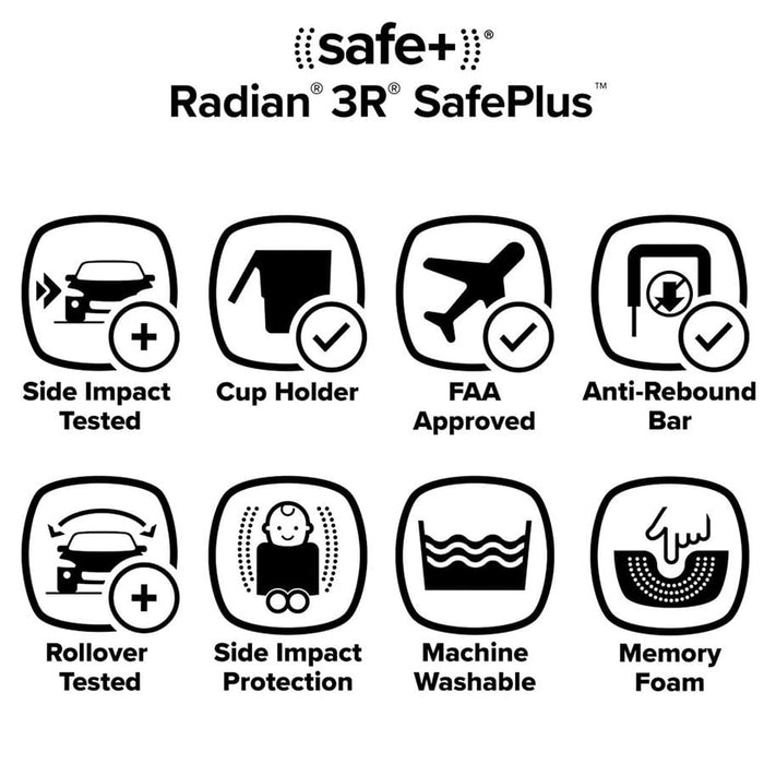 Siège d'auto convertible Radian 3R Safe Plus de Diono