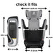 Diono® - Diono Monterey 6DXT SafePlus High-Back Car Booster Seat - Black Storm