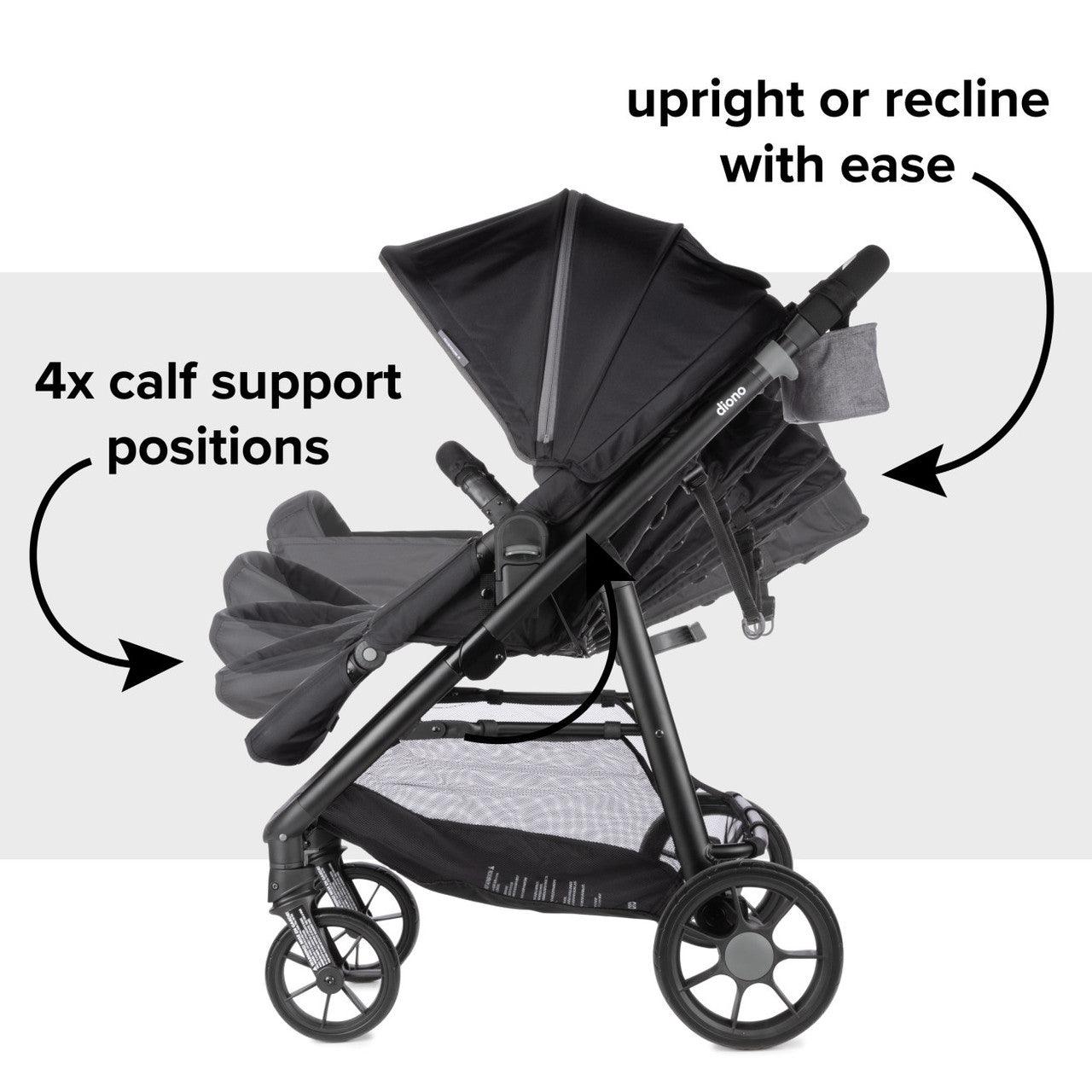 Diono® - Diono Quantum 4 Travel System 3-in-1 with LiteClik 30 R SafePlus Infant Car Seat and Base