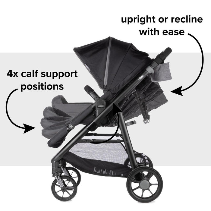 Diono® - Diono Quantum 4 Travel System 3-in-1 with LiteClik 30 R SafePlus Infant Car Seat and Base