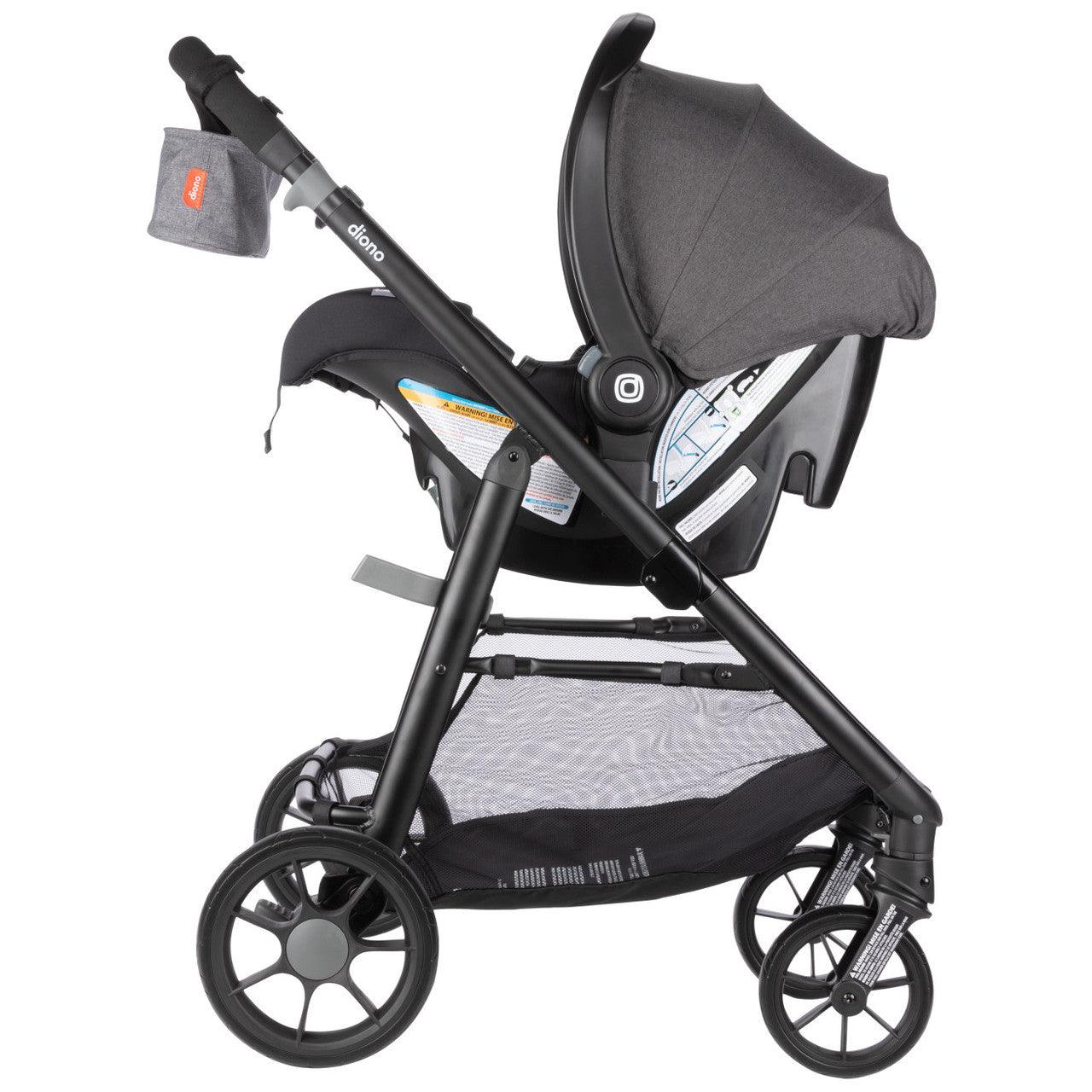 Diono® - Diono Quantum 4 Travel System 3-in-1 with LiteClik 30 R SafePlus Infant Car Seat and Base