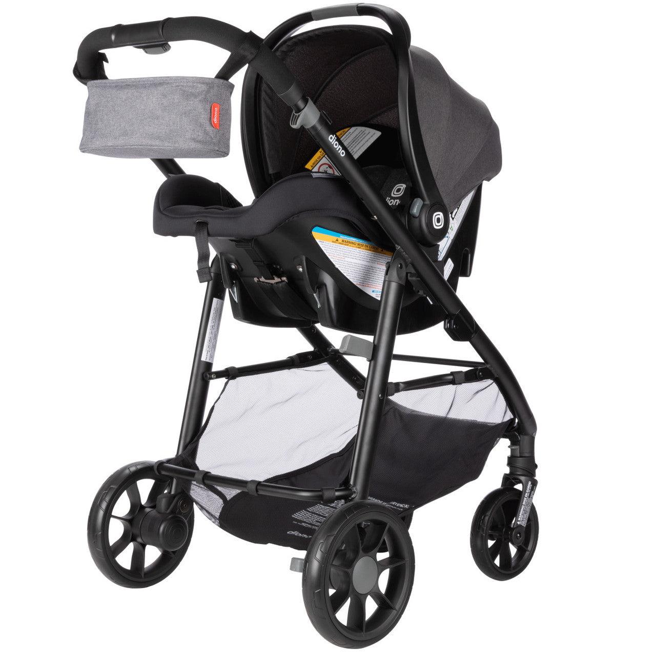 Diono® - Diono Quantum 4 Travel System 3-in-1 with LiteClik 30 R SafePlus Infant Car Seat and Base