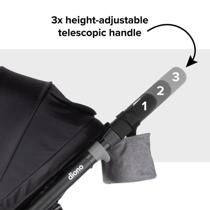 Diono® - Diono Quantum 4 Travel System 3-in-1 with LiteClik 30 R SafePlus Infant Car Seat and Base