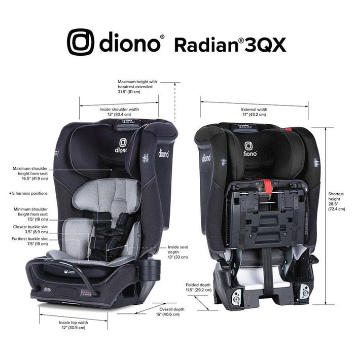 Diono Rainier Radian 3rxt Height And Weight Limit Diono Radian