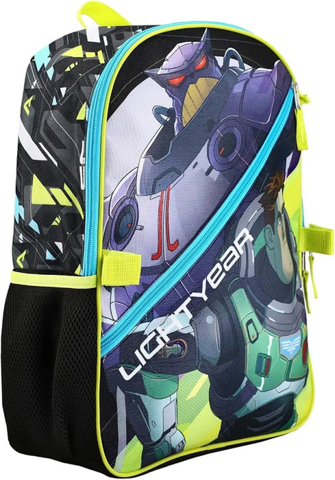 Disney Pixar® Buzz Lightyear and Emperor Zurg Kids 5-Piece Backpack and Lunch Bag Set
