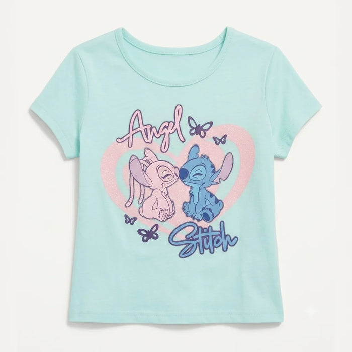 Disney® Stitch & Angel T-Shirt Blue Sizes 2 to 4