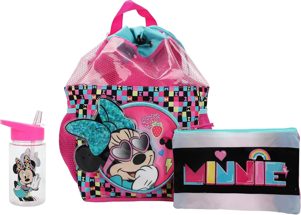 Disney® Minnie Mouse Youth 3-Piece Drawstring Backpack Set