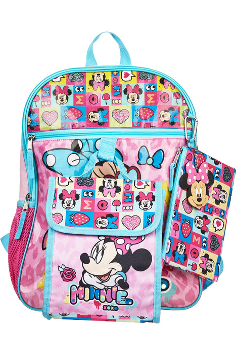 Disney Minnie Mouse® Kids 5-Piece Backpack and Lunch Bag Set