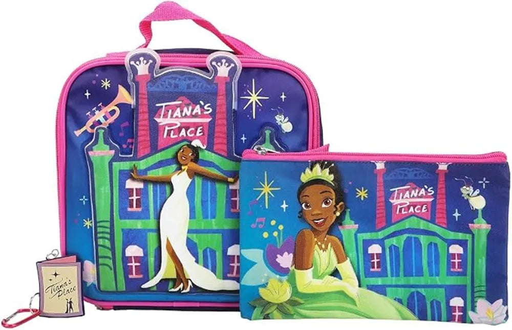 Disney Princess® Tiana Kids 5-Piece Backpack and Lunch Bag Set