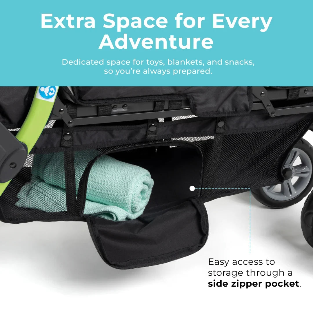 Gaggle Compass Trio Triple Baby Stroller for Daycare & Infants