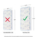 DOM Little Baby 6-Inch Firm Fiber Crib Mattress shown with size comparison for mini and full-size cribs.