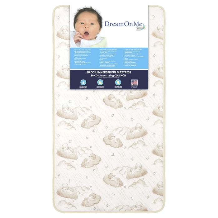 Dream On Me® Twilight 5” Spring Crib & Toddler Mattress – 2-in-1 Reversible, Waterproof, Greenguard Gold Certified