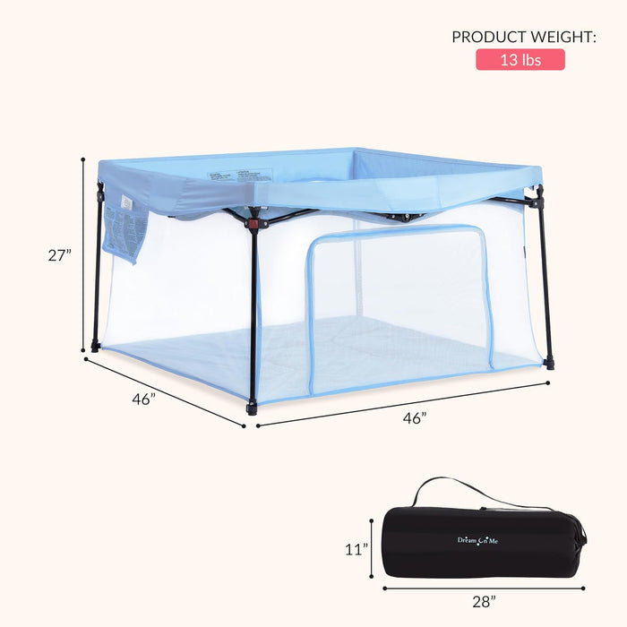 Dream On Me Ziggy Square Playpen – Blue (4)