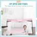 Dream On Me Ziggy Square Playpen – Pink (2)