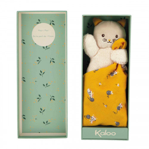 Kaloo Doudou Cat Yellow Animal Comforter
