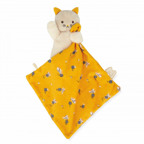 Kaloo Doudou Cat Yellow Animal Comforter