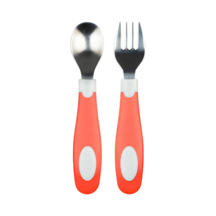 Dr. Brown's® - Dr. Brown's Designed to Nourish Soft-Grip Spoon and Fork Set