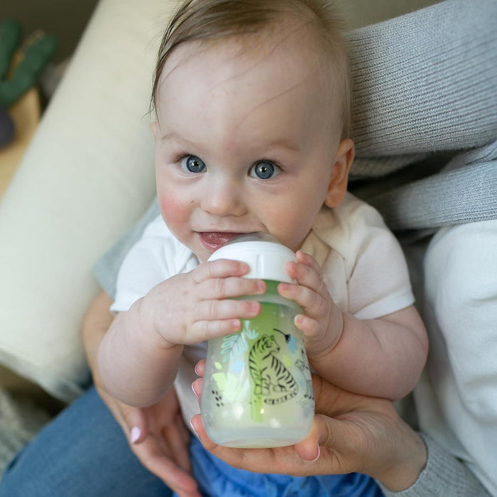 Dr. Brown's® - Dr. Brown’s Dr. Brown’s Natural Flow Anti-Colic Options+ Wide-Neck Baby Bottle Designer Edition Bottles, Jungle Decos, 5 oz/150 ml - 2-Pack