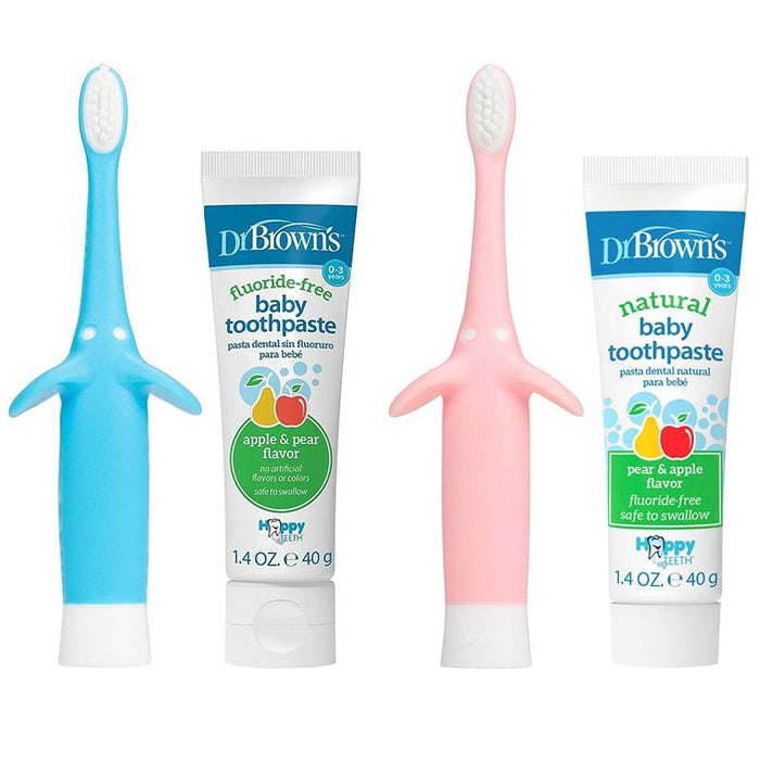 Dr. Brown's® - Dr. Brown's Infant-to-Toddler Elephant Toothbrush & Natural Toothpaste Set