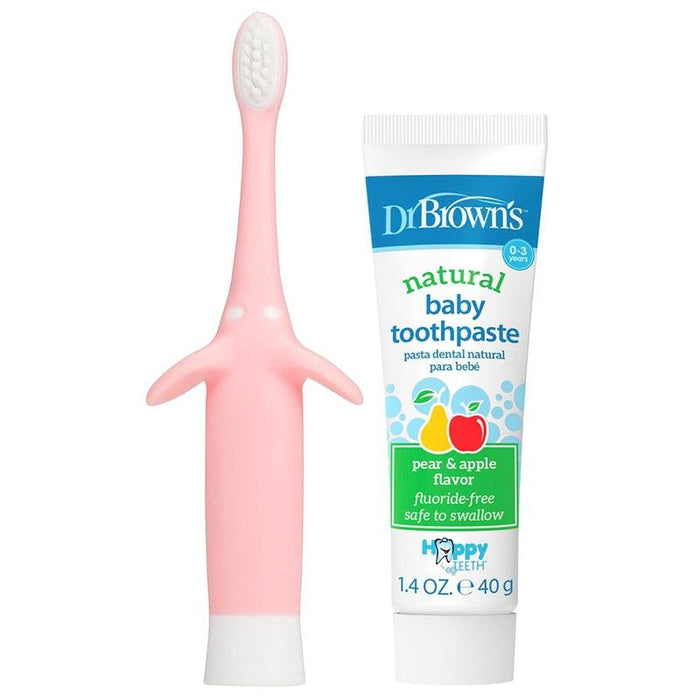 Dr. Brown's® - Dr. Brown's Infant-to-Toddler Elephant Toothbrush & Natural Toothpaste Set