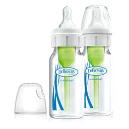 Dr. Brown's® - Dr. Brown’s Natural Flow Anti-Colic Options+ Narrow Baby Bottles, 4oz/120 mL - 2-Pack
