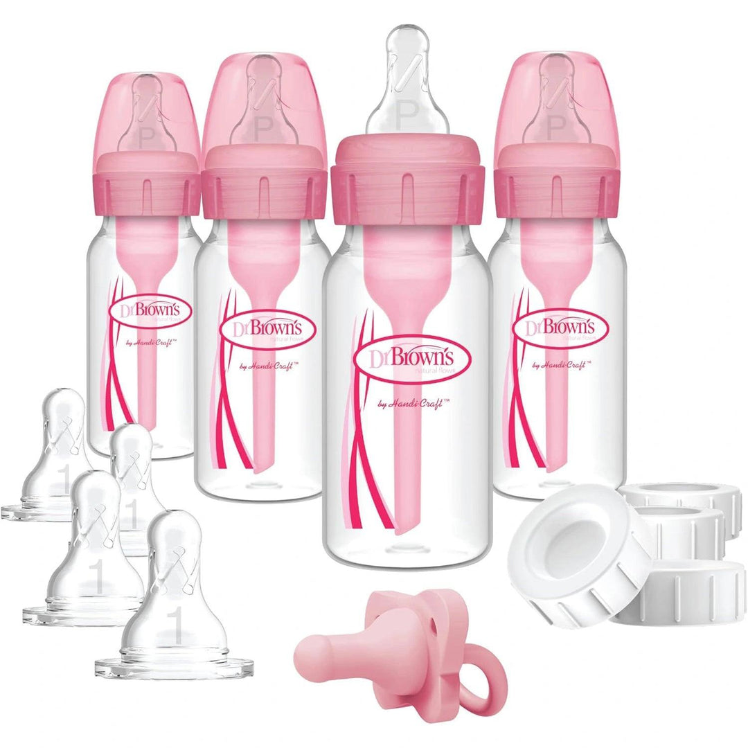 Dr. Brown's® - Dr. Brown’s Natural Flow Options+ Anti-colic Baby Bottles Newborn Feeding Set