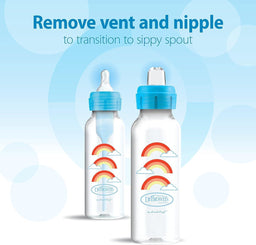 Dr. Brown's® - Dr. Brown's Options+ Narrow Bottle to Sippy Baby Bottle Start Kit 8oz. - Single Bottle