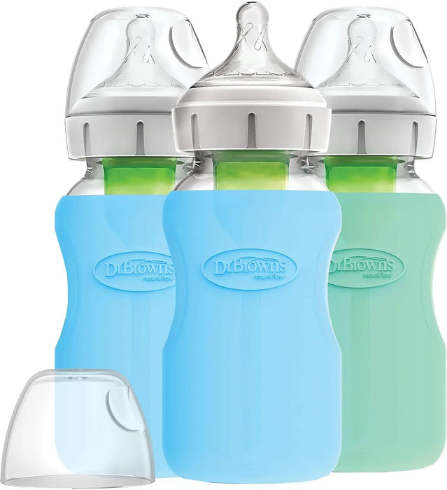 Dr. Brown's® - Dr. Brown’s Silicone Wide Neck Glass Bottle Sleeve – 9oz (Mint)