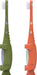 Dr. Brown's® - Dr. Brown's Toddler Toothbrush, Dinosaur, Green and Orange - 2 Pack