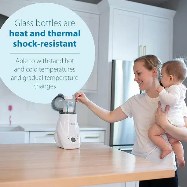 Dr. Brown's® - Dr. Brown's Wide-Neck Glass Bottle Starter Set – Natural Flow Anti-Colic Options+