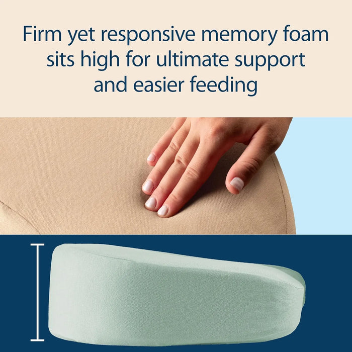 Dr.Brown's® Nursing Pillow with Premium Memory Foam & Washable Cover- Light Grey