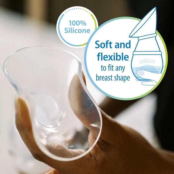 Tire-lait monobloc 100 % silicone Dr.Brown® avec biberon Options+ anti-colique de 120 ml et sac de voyage