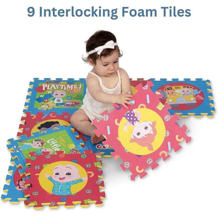 Dream Gro - Dream Gro Cocomelon Baby 9 Piece EVA Foam Tile Play Mat