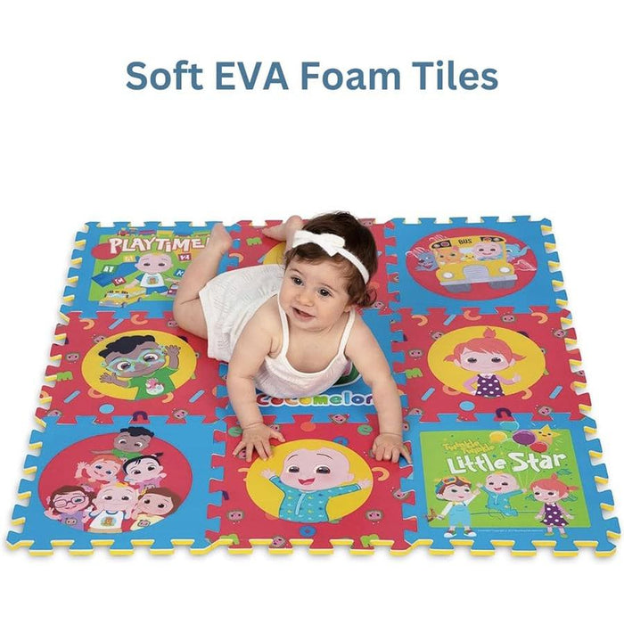 Dream Gro - Dream Gro Cocomelon Baby 9 Piece EVA Foam Tile Play Mat