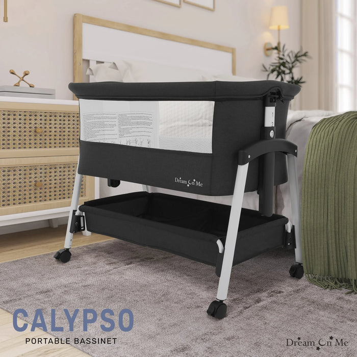 Dream on Me - Dream On Me Calypso Portable Bassinet with Wheels