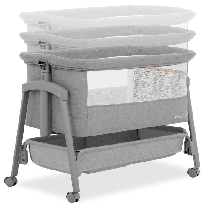Dream on Me - Dream On Me Calypso Portable Bassinet with Wheels