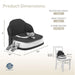 Dream on Me - Dream On Me Cozy Pod Booster Seat with Removable Cover